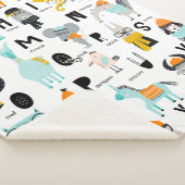 Cute Animal Alphabet | Sommige hebben Petten Sherpa Deken (3/4)