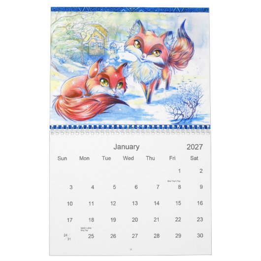 Cute Animal Art Calendar 2013 Kalender (Jan 2027)