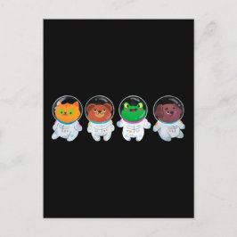 Cute Animal Astronauts Briefkaart