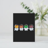 Cute Animal Astronauts Briefkaart (Staand voorkant)