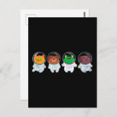 Cute Animal Astronauts Briefkaart (Voorkant / Achterkant)