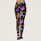 Cute Animal-ballonnen en LOVE-brieven Leggings (Achterkant)