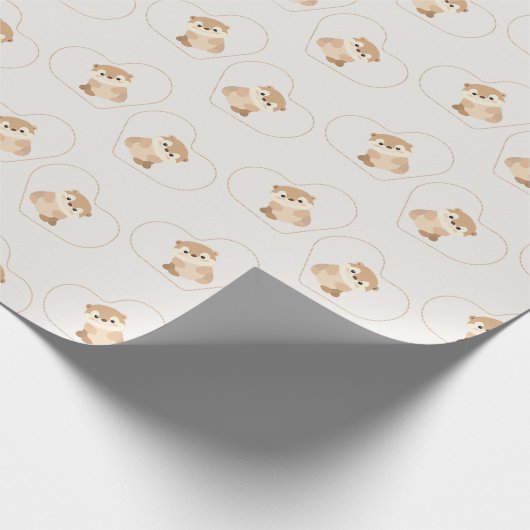 Cute animal cadeaupapier (Hoek)