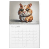 Cute Animal Caricatures 2026 Calendar 12 Months Kalender (Feb 2026)