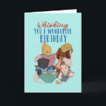 Cute Animal Cartoon Baking Cake Pun Funny Birthday Kaart<br><div class="desc">Grappig en schattig verjaardagskaart voor degenen die van puns en humor houden. Ideaal om je vrienden en familie geluk te wensen met hun verjaardag. Bezoek onze winkel voor meer collectie met verjaardagskaarten. Je zult iets coole,  humoristische en soms sarcastische verjaardagskaarten vinden voor je speciale iemand.</div>