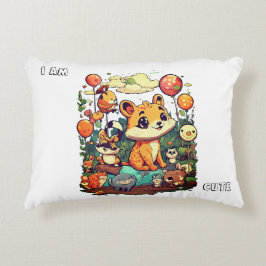 Cute Animal cartoon nieuw ontwerp ik ben schattig Accent Kussen