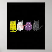 Cute Animal Cat Gift Non Binary Pride Agender Non Poster (Voorkant)