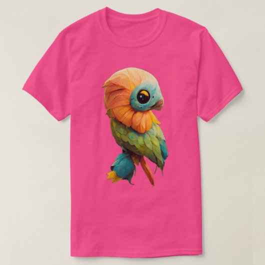 Cute animal Collectie Parrot T-shirt (Design voorkant)