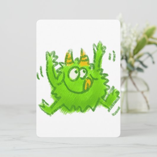 Cute Animal Drawing Kaart (Staand voorkant)