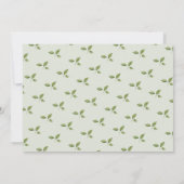 Cute Animal & Floral 'ONE' Tea Party 1st Birthday Kaart (Achterkant)