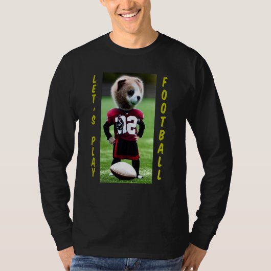 Cute Animal Football player T-shirt (Voorkant)