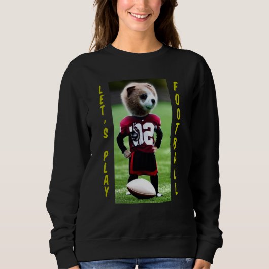 Cute Animal Football player Trui (Voorkant)