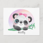 Cute Animal Friendly Panda Bamboo     Briefkaart (Voorkant)