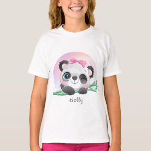 Cute Animal Friendly Panda Bamboo T-shirt