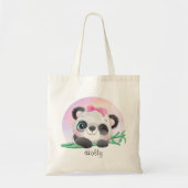 Cute Animal Friendly Panda Bamboo        Tote Bag (Voorkant)