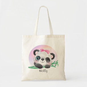 Cute Animal Friendly Panda Bamboo        Tote Bag