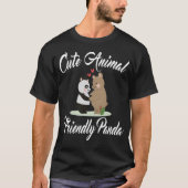 Cute Animal Friendly Panda, T-Shirt (Voorkant)