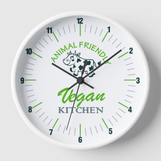 Cute Animal Friendly Vegan Kitchen, Koe Wall (Voorkant)