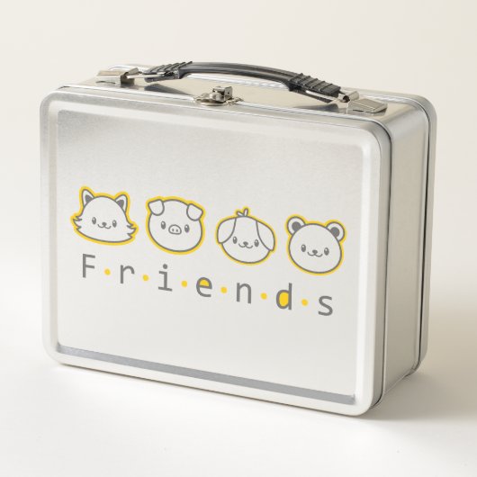 Cute animal friends face  Case-Mate iPhone case Bu (Voorkant)