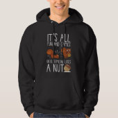 Cute Animal Funny Rodent Nut Lover Squirrel Hoodie (Voorkant)
