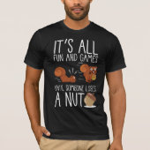 Cute Animal Funny Rodent Nut Lover Squirrel T-shirt (Voorkant)