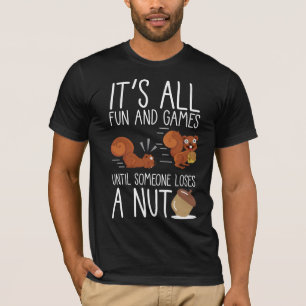 Cute Animal Funny Rodent Nut Lover Squirrel T-shirt