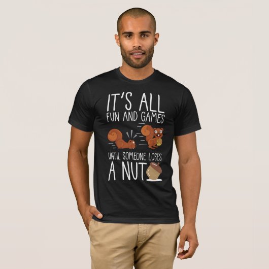 Cute Animal Funny Rodent Nut Lover Squirrel T-shirt (Voorkant volledig)