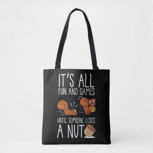 Cute Animal Funny Rodent Nut Lover Squirrel Tote Bag