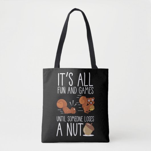Cute Animal Funny Rodent Nut Lover Squirrel Tote Bag (Voorkant)