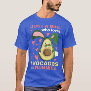 Cute Animal Heart, een meisje dat van Avocados hou T-shirt