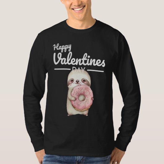 Cute Animal Heart Panda  Happy Valentine Day  1 T-shirt (Voorkant)