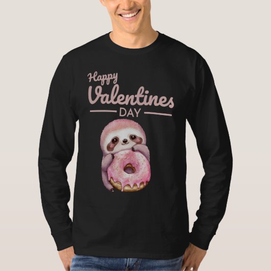 Cute Animal Heart Panda  Happy Valentine Day  20 T-shirt (Voorkant)