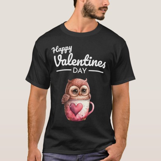 Cute Animal Heart Panda Happy Valentine Day 29 T-shirt (Voorkant)