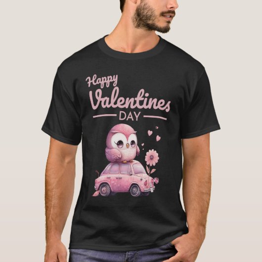 Cute Animal Heart Panda Happy Valentine Day 30 T-shirt (Voorkant)