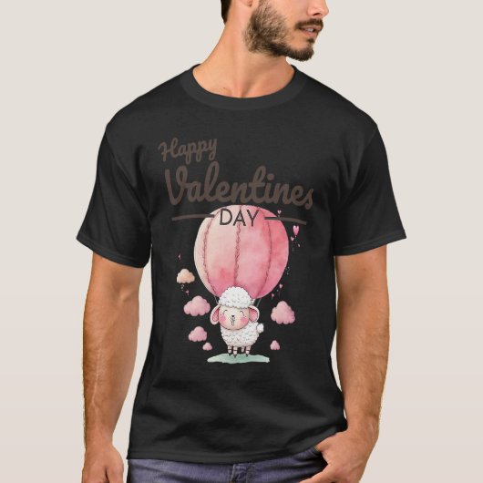 Cute Animal Heart Panda  Happy Valentine Day  33 T-shirt (Voorkant)
