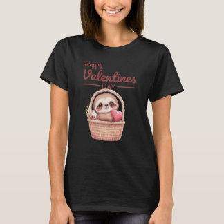 Cute Animal Heart Panda Happy Valentine Day  38 T-shirt