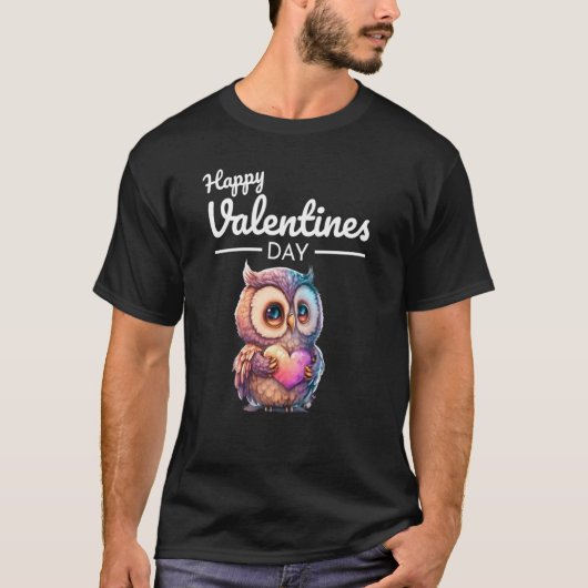 Cute Animal Heart Panda Happy Valentine Day 42 T-shirt (Voorkant)