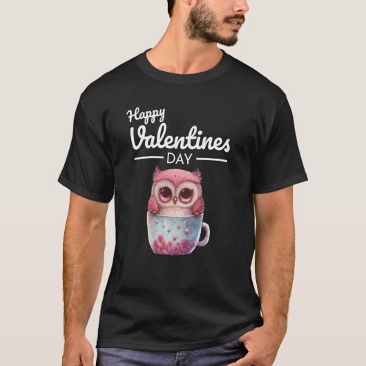 Cute Animal Heart Panda Happy Valentine Day  69 T-shirt (Voorkant)