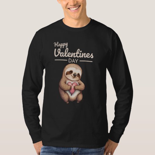 Cute Animal Heart Panda Happy Valentine Day  6 T-shirt (Voorkant)