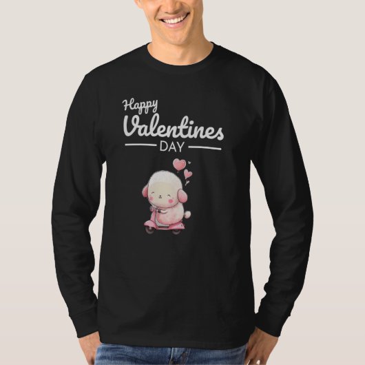 Cute Animal Heart Panda Happy Valentine Day  83 T-shirt (Voorkant)