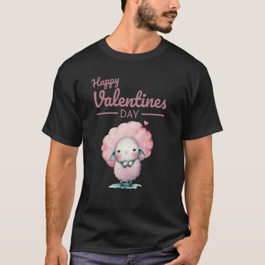 Cute Animal Heart Panda Happy Valentine Day  85 T-shirt (Voorkant)