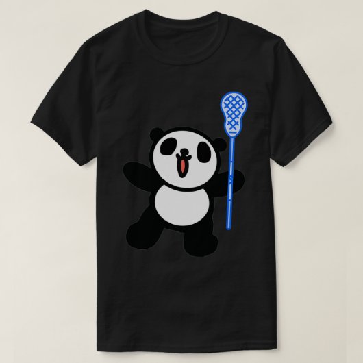 Cute animal Lacrosse panda T-shirt (Design voorkant)
