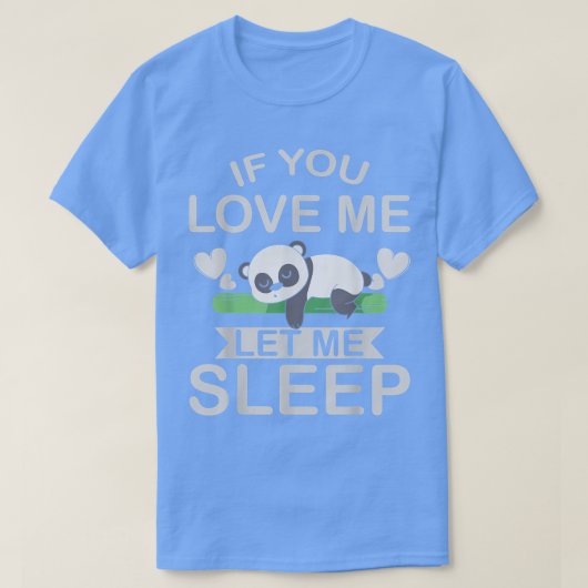 Cute Animal Lover PJ Napping Sleeping Panda Beer T-shirt (Design voorkant)