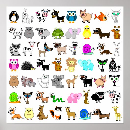 Cute Animal Lover Print (Voorkant)