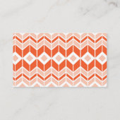 Cute Animal Oranje Fox Visitekaartjes (Achterkant)