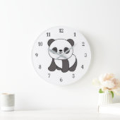 Cute Animal Panda Beer Grote Klok (Huis)