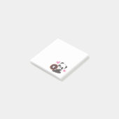 Cute Animal Panda Beer Roze Heart Donut Post-it® Notes (Schuin)
