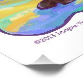 Cute Animal Parade Camel Art Perfect Poster (Hoek)