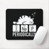 Cute Animal Periodic Table Funny Chemstry Cat Muismat (Met muis)