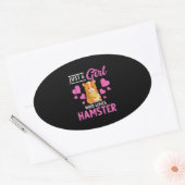 Cute Animal Pet Ma Hamster Ovale Sticker (Envelop)